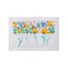 Quadro Bianco Multicolore Astratto 146 x 4 x 96 cm