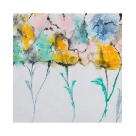 Quadro Bianco Multicolore Astratto 146 x 4 x 96 cm