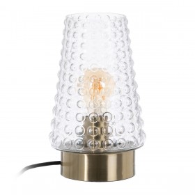 Lampada da tavolo Dorato Metallo Cristallo Ottone Ferro 40 W 220 V 240 V 220-240 V 17 x 17 x 26 cm