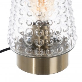 Lampada da tavolo Dorato Metallo Cristallo Ottone Ferro 40 W 220 V 240 V 220-240 V 17 x 17 x 26 cm