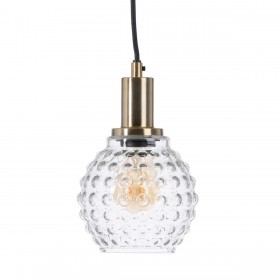 Lampadario Cristallo Metallo 16 x 16 x 24 cm