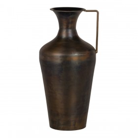 Vaso 24 x 24 x 50 cm Dorato Metallo