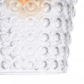 Lampadario Cristallo Metallo 17 x 17 x 31 cm