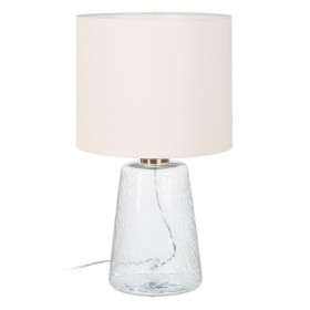 Lampada da tavolo Bianco Dorato Cotone Metallo Cristallo Ottone Ferro 40 W 220 V 240 V 220-240 V 35 x 35 x 63 cm