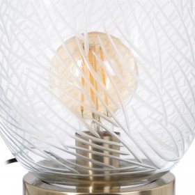 Lampada da tavolo Dorato Metallo Cristallo Ottone Ferro 40 W 220 V 240 V 220-240 V 22 x 22 x 31 cm
