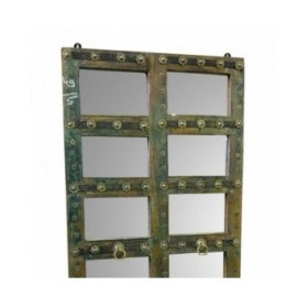 Specchio Alexandra House Living Verde Legno Riciclato Finitura invecchiata 4 x 179 x 87 cm