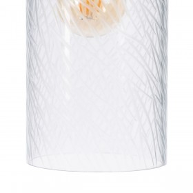 Lampadario 12 x 12 x 32 cm Cristallo Metallo