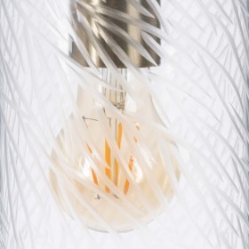 Lampadario 12 x 12 x 32 cm Cristallo Metallo