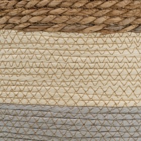 Set di Cesti Naturale Grigio Fibra naturale 48 x 48 x 42 cm (3 Pezzi)