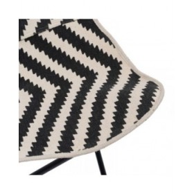Poltrona Bianco Nero 75 x 75 x 95 cm