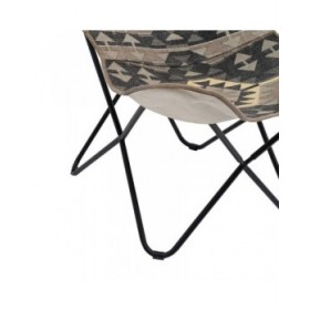 Poltrona Nero Taupé 75 x 75 x 95 cm