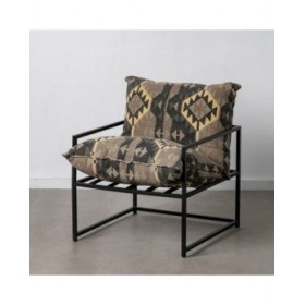 Poltrona Nero Taupé 70 x 84 x 86 cm
