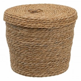Cestino Multiuso 3 Pezzi 28 x 28 x 36 cm Naturale Fibra naturale
