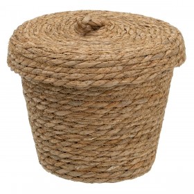 Cestino Multiuso 3 Pezzi 28 x 28 x 36 cm Naturale Fibra naturale