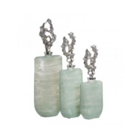 Borraccia Verde Argentato 16 x 9 x 54 cm Decorativa