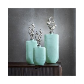Borraccia Verde Argentato 16 x 10 x 46 cm Decorativa