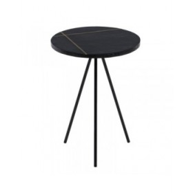 Tavolo aggiuntivo Nero Dorato 38 x 38 x 43 cm
