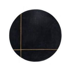 Tavolo aggiuntivo Nero Dorato 38 x 38 x 43 cm