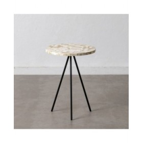 Tavolo aggiuntivo Nero Beige 38 x 38 x 50 cm