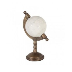 Statua Decorativa Crema Dorato Resina Ferro 10 x 10 x 34 cm