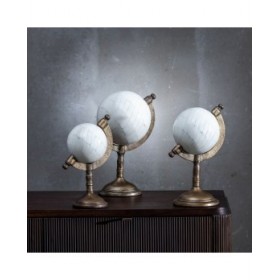 Statua Decorativa Crema Dorato Resina Ferro 10 x 10 x 34 cm