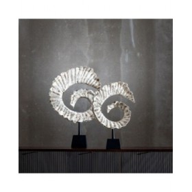 Statua Decorativa Bianco Nero Alluminio 33 x 11 x 51,5 cm