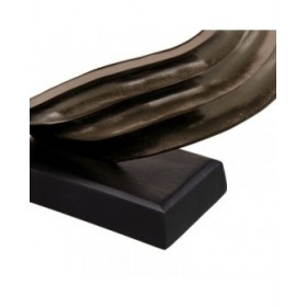 Statua Decorativa Nero Argentato Alluminio 36,8 x 15 x 32 cm