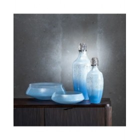 Borraccia Azzurro Argentato 16 x 16 x 44 cm Decorativa