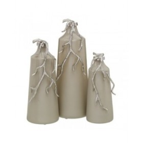Borraccia Beige Argentato 17 x 16 x 44 cm Decorativa