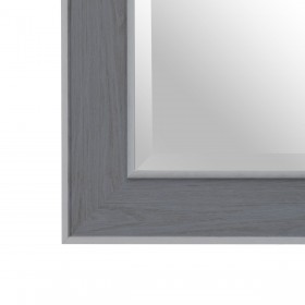 Specchio da parete 56 x 2 x 126 cm Grigio Legno Bianco