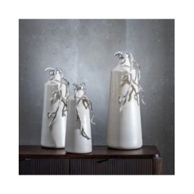 Borraccia Beige Argentato 17 x 16 x 44 cm Decorativa