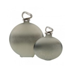 Borraccia Grigio Argentato 24 x 9 x 29 cm Decorativa