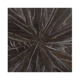 Tavolino da Caffè Dorato Marrone scuro 90 x 90 x 45 cm