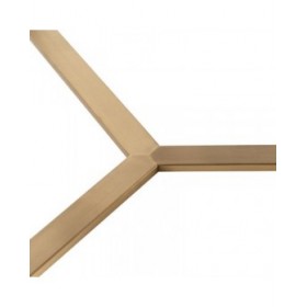 Tavolino da Caffè Dorato Marrone scuro 90 x 90 x 45 cm