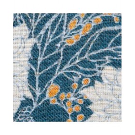 Cuscino Azzurro Fiori 60 x 10 x 40 cm