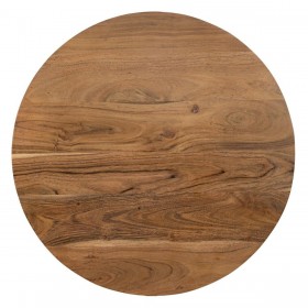 Set di 3 tavoli Legno Metallo Ferro Legno di acacia 50 x 50 x 45 cm