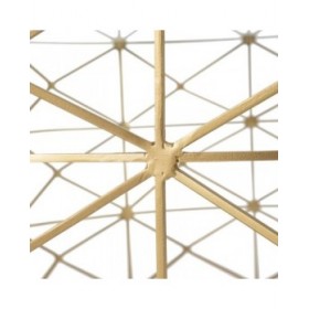 Tavolino da Caffè Dorato 98 x 98 x 44 cm