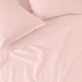 Lenzuolo con angoli HappyFriday BASIC Rosa chiaro 160 x 200 x 32 cm