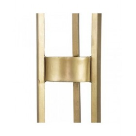 Set di 2 tavoli Dorato Affumicato 38,5 x 38,5 x 61 cm (2 Unità)