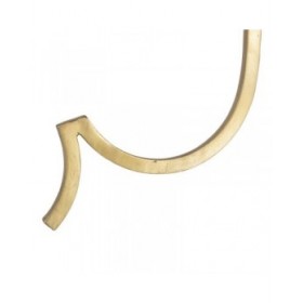Set di 2 tavoli Dorato Affumicato 38,5 x 38,5 x 61 cm (2 Unità)