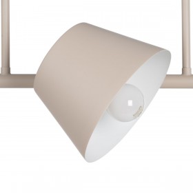 Lampadario 62,5 x 38 x 27,5 cm Metallo Crema Ø 10 cm