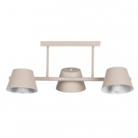 Lampadario 62,5 x 38 x 27,5 cm Metallo Crema Ø 10 cm