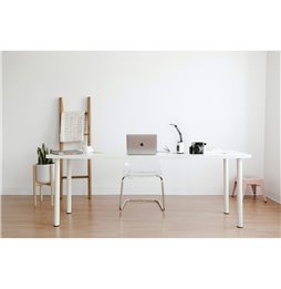 Tavolo aggiuntivo 45 x 35 x 63,5 cm Marrone Crema Marmo Ferro (2 Unità)