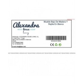 Mobile Aggiuntivo Alexandra House Living Bianco Legno MDF 38 x 67 x 80 cm