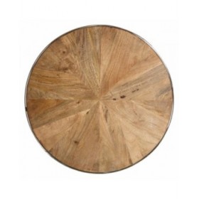 Tavolino da Caffè Argentato Naturale 100 x 100 x 45 cm (2 Unità)