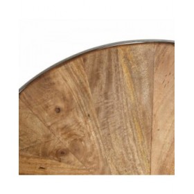 Tavolino da Caffè Argentato Naturale 100 x 100 x 45 cm (2 Unità)