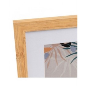 Cornice Portafoto Bianco Naturale Cristallo Legno MDF