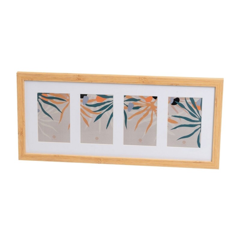 Cornice Portafoto Bianco Naturale Cristallo Legno MDF