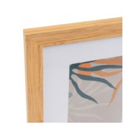 Cornice Portafoto Bianco Naturale Cristallo Legno MDF