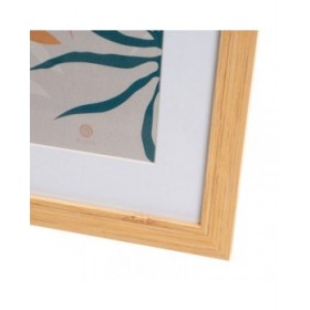 Cornice Portafoto Bianco Naturale Cristallo Legno MDF
